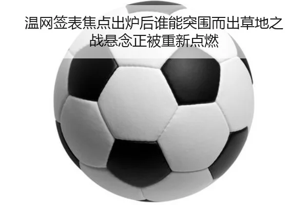 温网签表焦点出炉后谁能突围而出草地之战悬念正被重新点燃（FIFA）